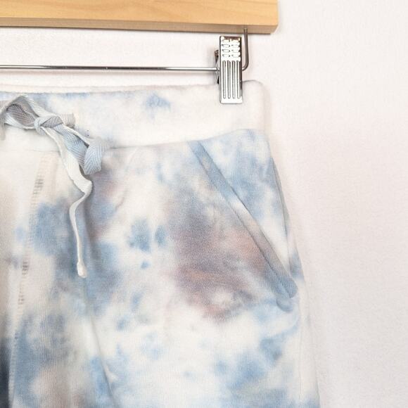 Free People Intimately Blue Tie Dye Kelly Washed Drawstring Shorts Size XS - Picture 5 of 8